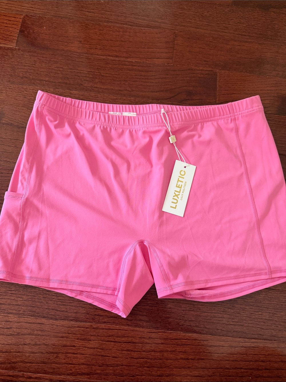 NWT Lilly Pulitzer Hot Pink LUXLETIC Athletic Shorts